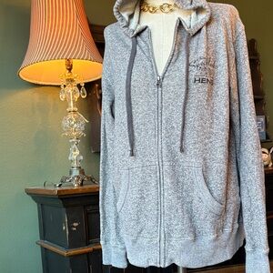 Gray fun Zip-Up Hoodie